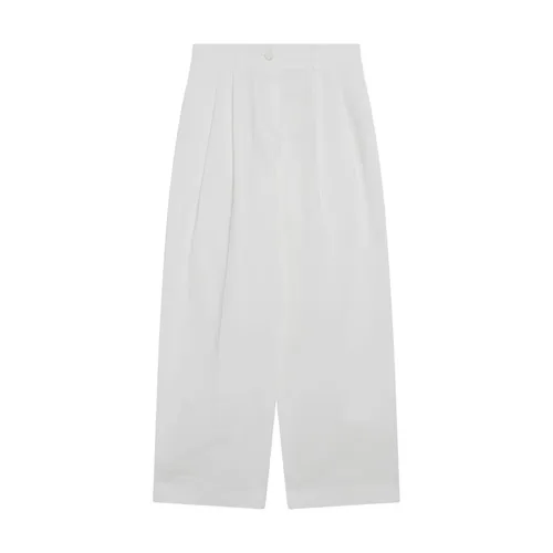 Relaxed Twill Trousers - TotêMe - Modalova
