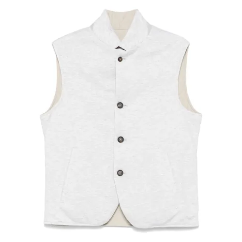 Wool Blend Reversible Gilet Jacket - Eleventy - Modalova