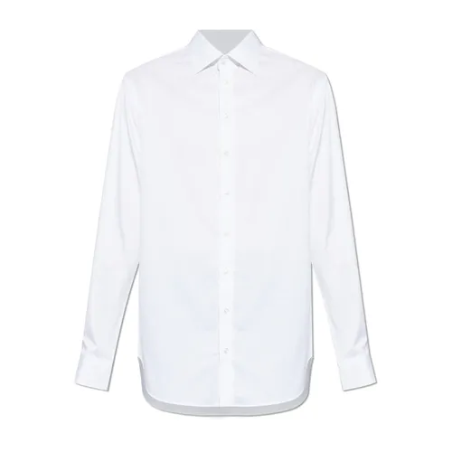 Camisa clásica de algodón de corte regular - Giorgio Armani - Modalova