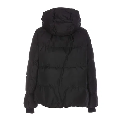 Black Down Jacket with Zip Closure - Herno - Modalova