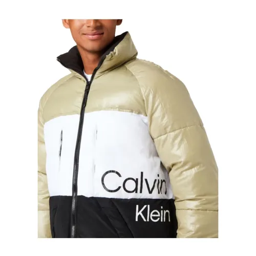 Colorblock Puffer Jacket - Calvin Klein - Modalova