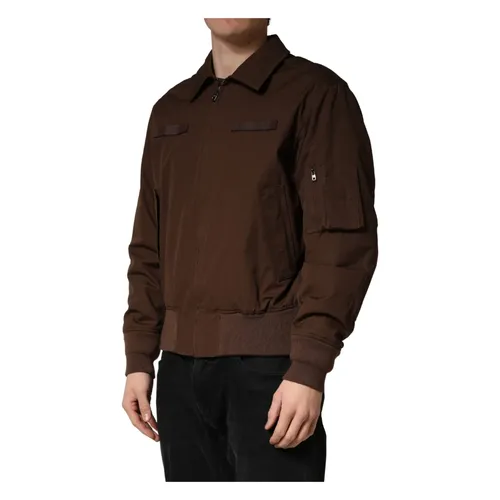 Full Zip Bomber Jacket - Dolce & Gabbana - Modalova