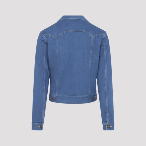 Blue Denim Trucker Jacket - Celine - Modalova