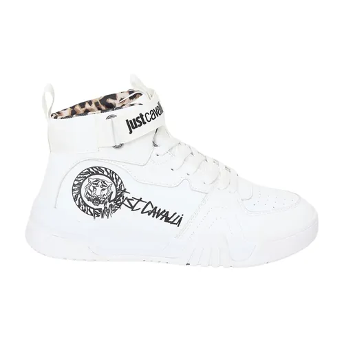 High Leather Sneakers - Just Cavalli - Modalova