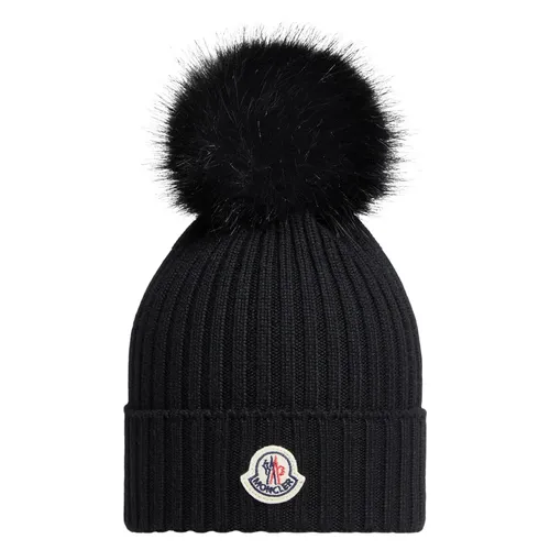 Wool Pom-Pom Hat - Moncler - Modalova