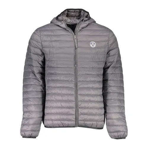 Gray Hooded Jacket with Pockets - North Sails - Modalova