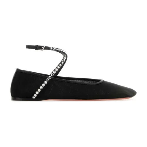 Ane Mesh Crystal Flat - Amina Muaddi - Modalova
