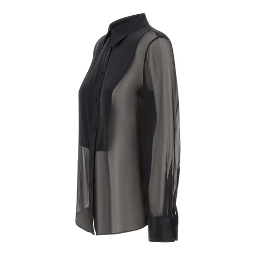 Sheer Silk Tuxedo Shirt - Filippa K - Modalova