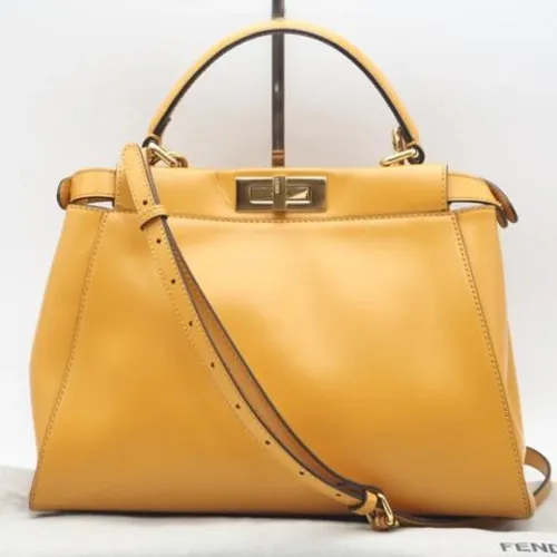 Pre-owned Vintage Leather Handbag - Fendi Vintage - Modalova