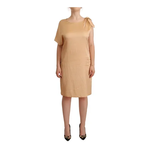 Elegant Beige Dress - Moschino - Modalova