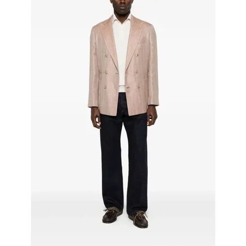 Double-breasted Jacket - Brunello Cucinelli - Modalova
