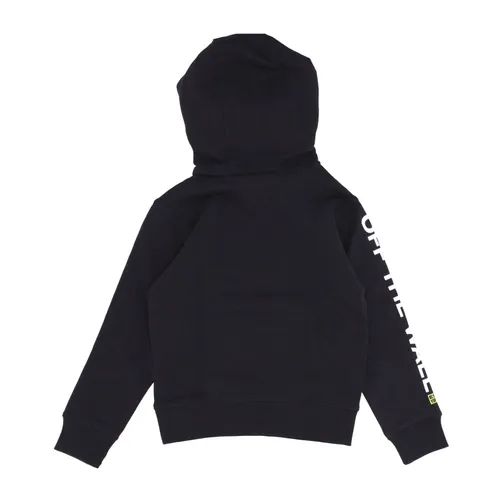 Black Child Hoodie with Kangaroo Pocket - Vans - Modalova
