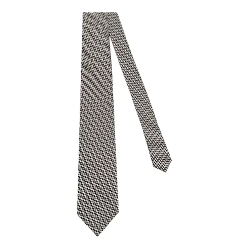 Silk Tie with Micro-pattern - Tom Ford - Modalova