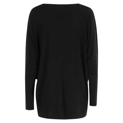 Black V-Neck Dolman Top - Norma Kamali - Modalova