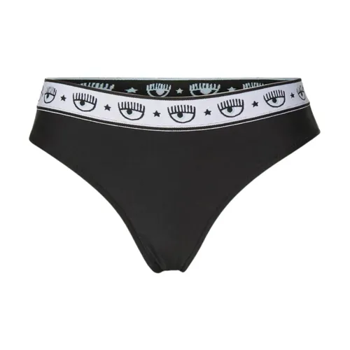Cotton Black Bikini Briefs Pack - Chiara Ferragni Collection - Modalova
