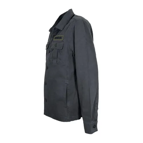 Ac0036Uct04233 Twill Shirt Jacket - Aeronautica Militare - Modalova