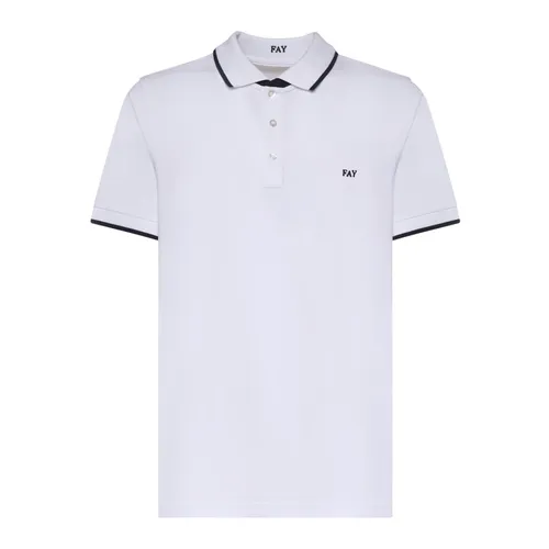 Tipped Collar Polo - Fay - Modalova