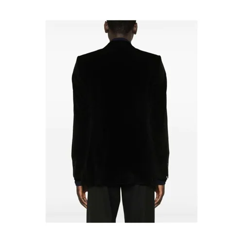 Black Velvet Jacket Peak Lapels - Dolce & Gabbana - Modalova
