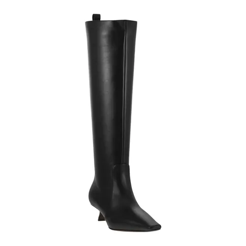Tall Leather Heeled Boots - Brunello Cucinelli - Modalova