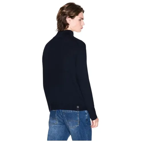 Full Zip Ribbed Cardigan - Armani Exchange - Modalova
