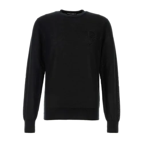 Luxury Black Cashmere Sweater - Dolce & Gabbana - Modalova