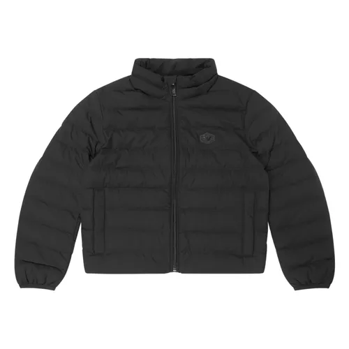 Black Down Puffer Jacket - Emporio Armani - Modalova