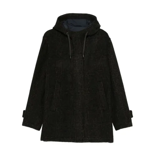 Checked Parka - Herno - Modalova