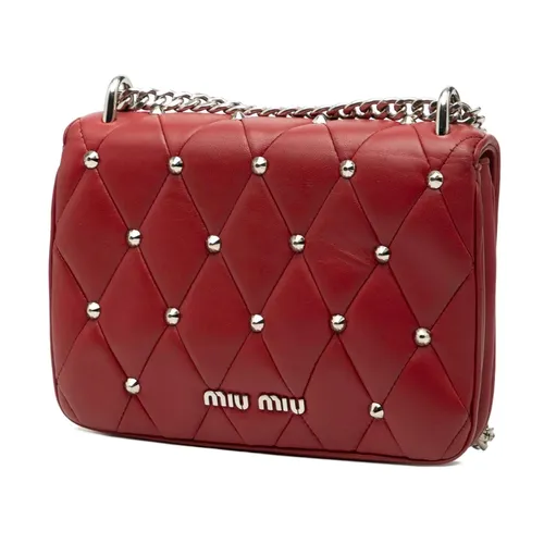 Pre-owned Studded Quilted Bag - Miu Miu Pre-owned - Modalova