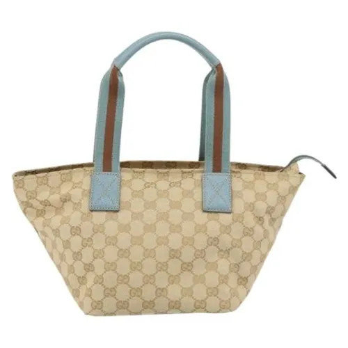 Pre-owned Canvas Tote Bag - Gucci Vintage - Modalova