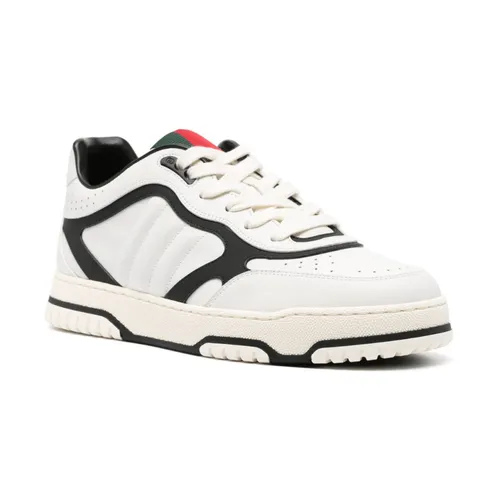White Black Re-Web Sneakers - Gucci - Modalova