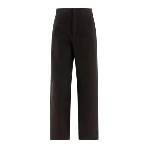 Schwarze Hose mit hoher Taille und lockerer Passform - SOEUR - Modalova