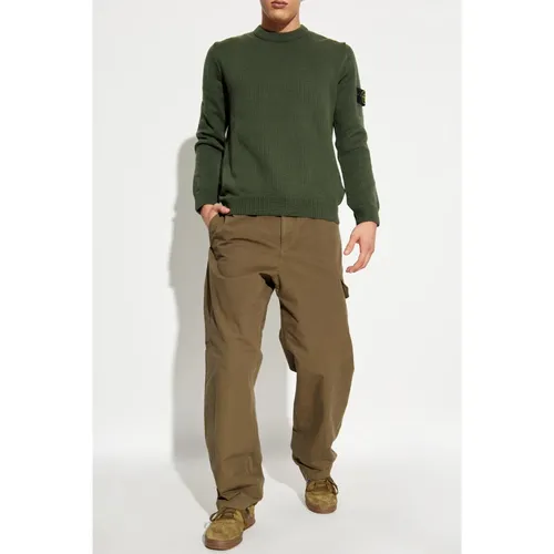 Crew Neck Sweater - Stone Island - Modalova