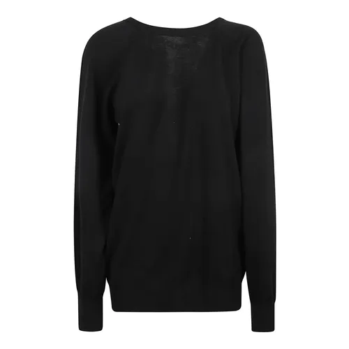 Black Sweaters with Chains & Hearts - Moschino - Modalova