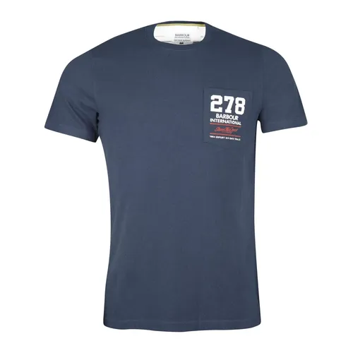 SMQ Wing T-Shirt Navy - Barbour - Modalova