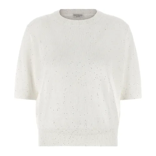 Crew Neck Sweater - Brunello Cucinelli - Modalova