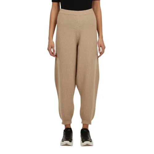 Wool Knit Pants with Elastic Hem - Semicouture - Modalova