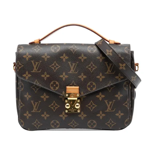 Pre-owned Printed Leather Handbag - Louis Vuitton Vintage - Modalova