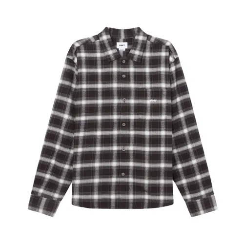 Reason Camicia a Quadri Nero Multi - Obey - Modalova
