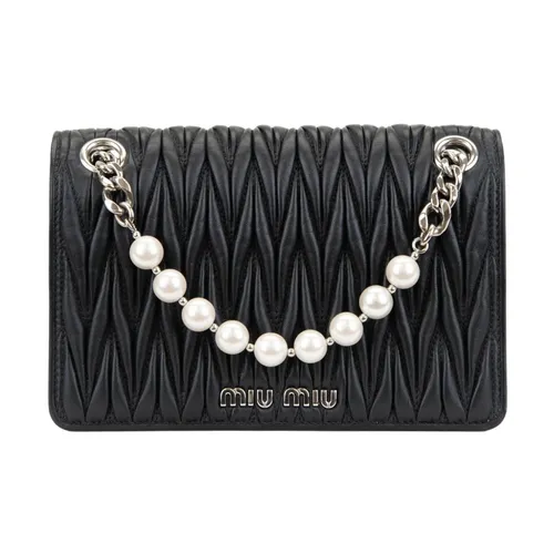 Borsa a tracolla Bottone magnetico - Miu Miu - Modalova