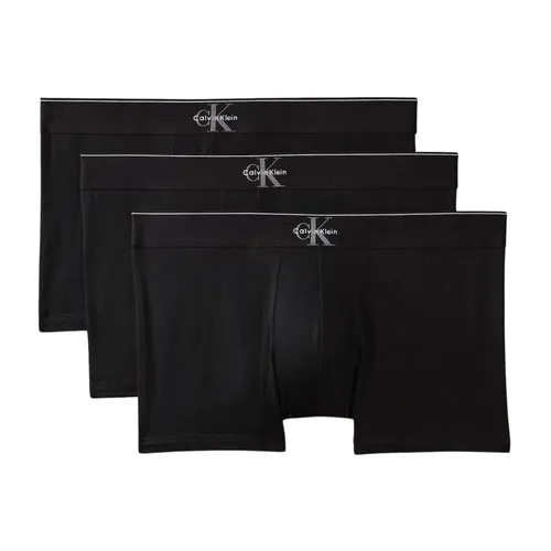 Graphic Monogram Cotton Stretch 3-Pack Trunk - Calvin Klein - Modalova