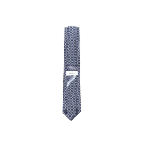 Silk Blue Ties Made in Italy - Ferragamo - Modalova