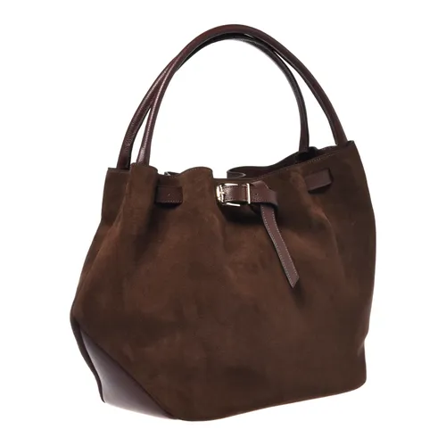 Suede Handbag - Baldinini - Modalova