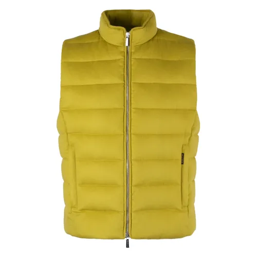 Goose Down Cashmere Zip Vest - Moorer - Modalova