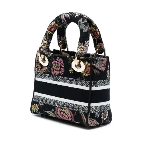 Pre-owned Floral Embroidered Handbag - Dior Vintage - Modalova