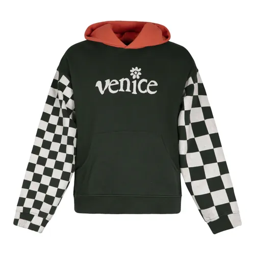 Venice Checker Sleeve Hoodie - ERL - Modalova