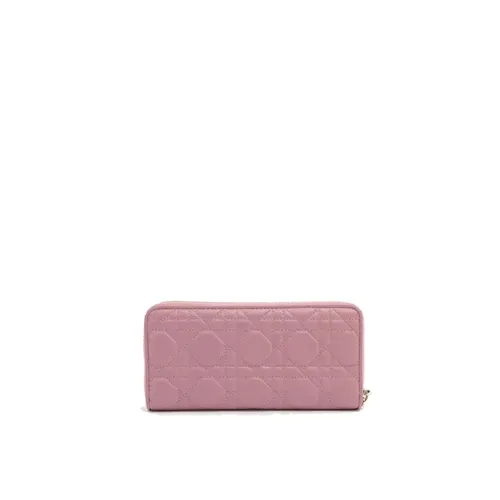 Lady Dior Leather Wallet - Dior - Modalova