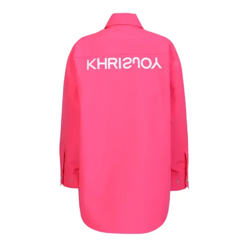 Flamingo Oversize Shirt with Clic Collar - Khrisjoy - Modalova