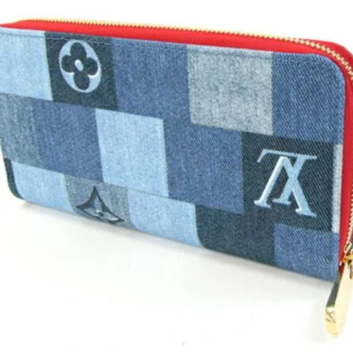 Pre-owned Denim Wallet - Louis Vuitton Vintage - Modalova