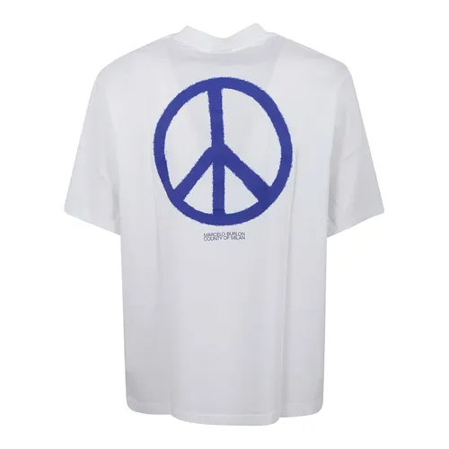 Peace Over T-Shirt - Marcelo Burlon - Modalova