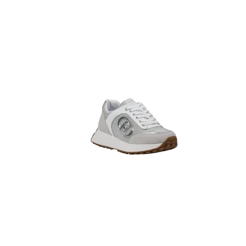 Silver Glitter Lace-Up Sneakers - Liu Jo - Modalova